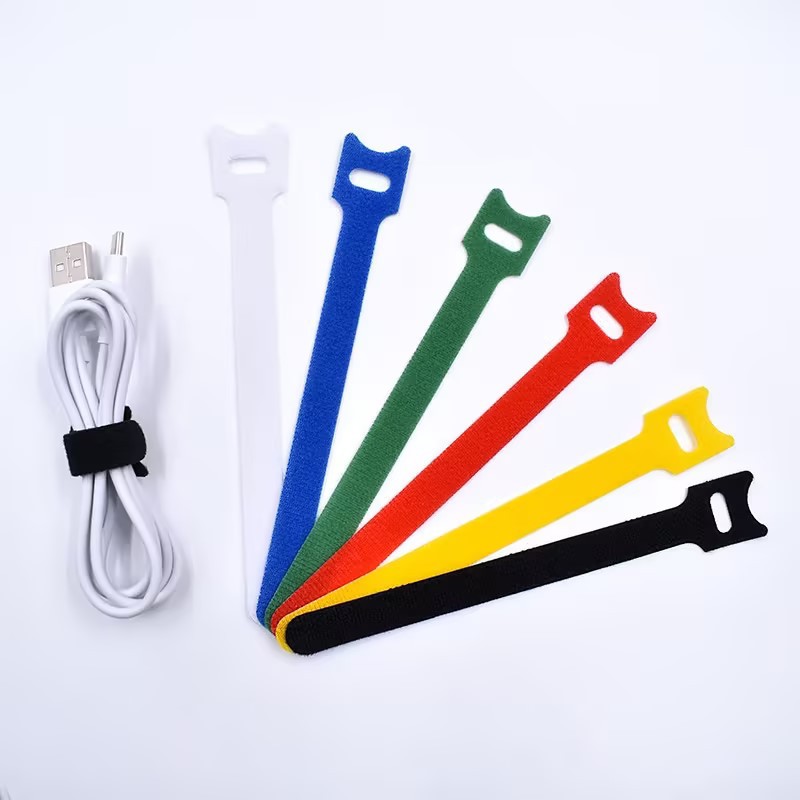 Cable Velcro Strap - 10 Buah Pengikat Kabel Velcro Perekat