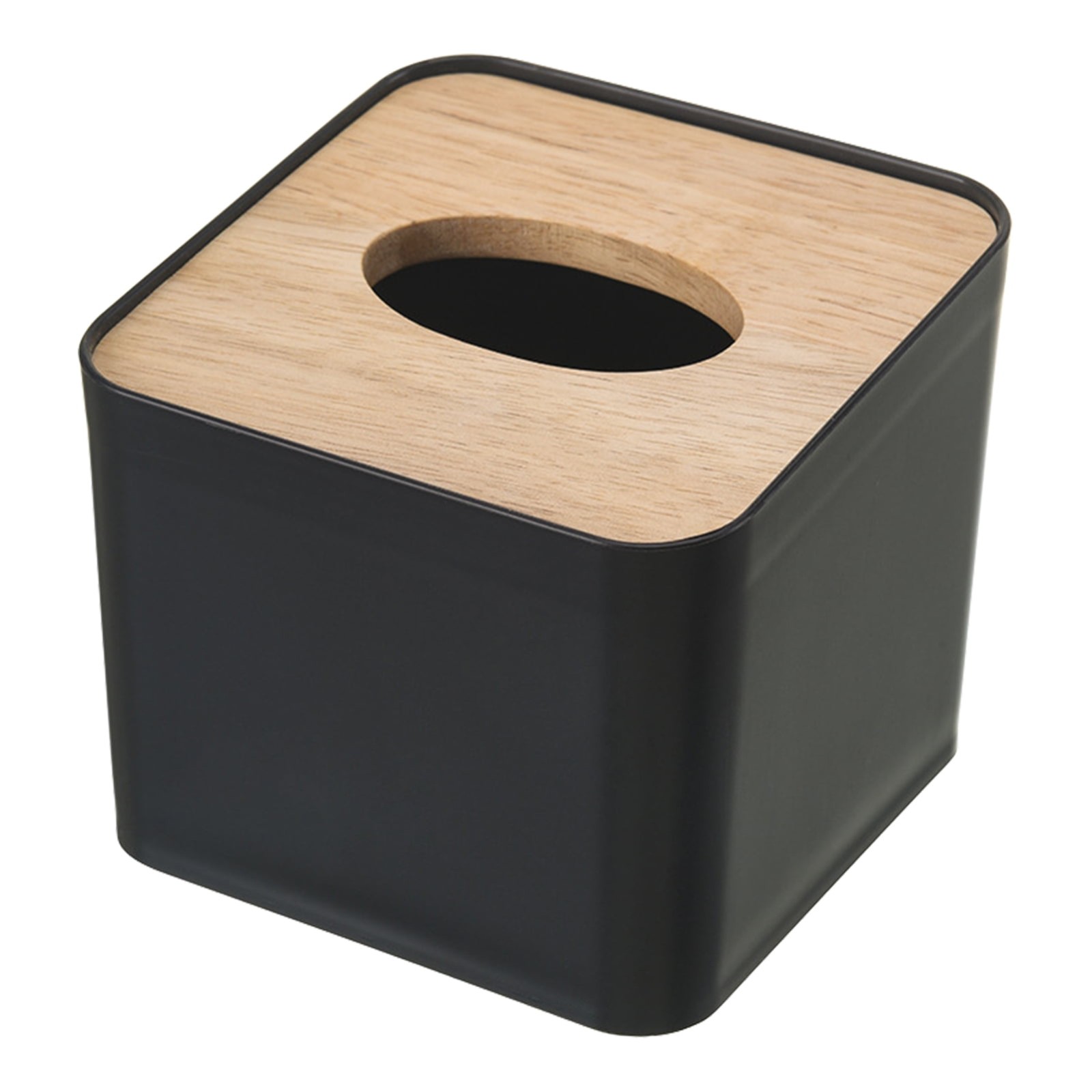 Drawer Organizer Bamboo - Kotak Tisu Plastik Tutup Kayu Tempat