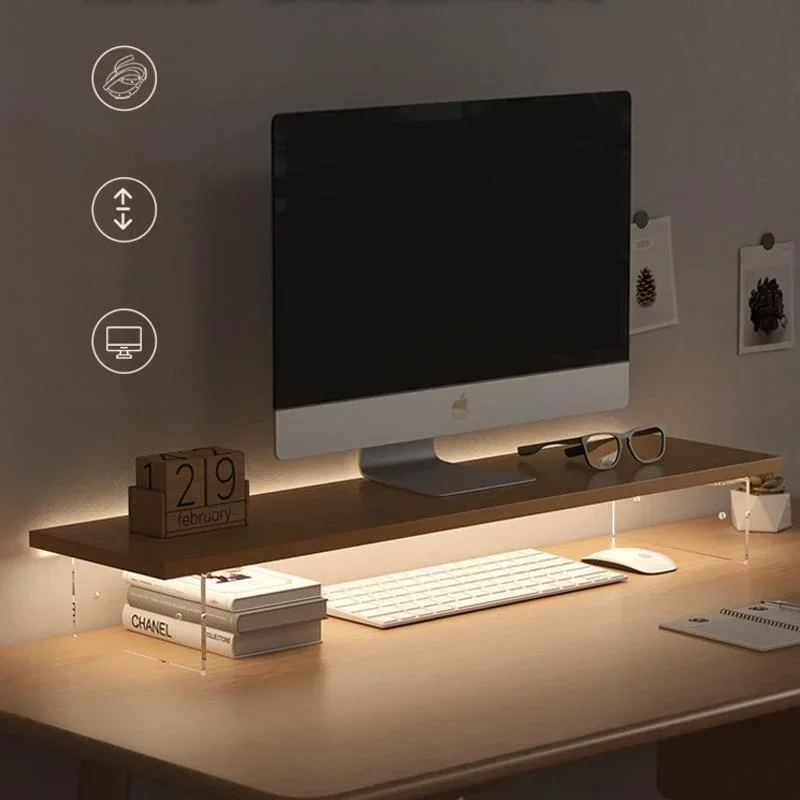 Desk Setup Notebook - Monitor komputer meja rendah layar Desktop