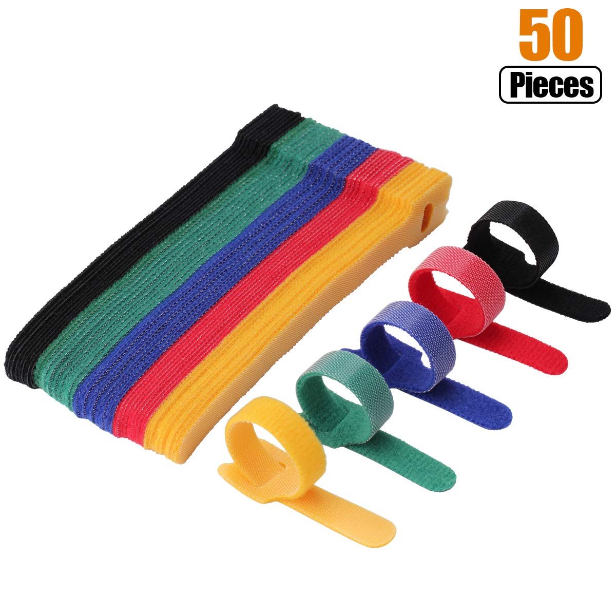 Cable Velcro Strap - 50 Buah 12*150-300Mm Kawat Dasi Kabel