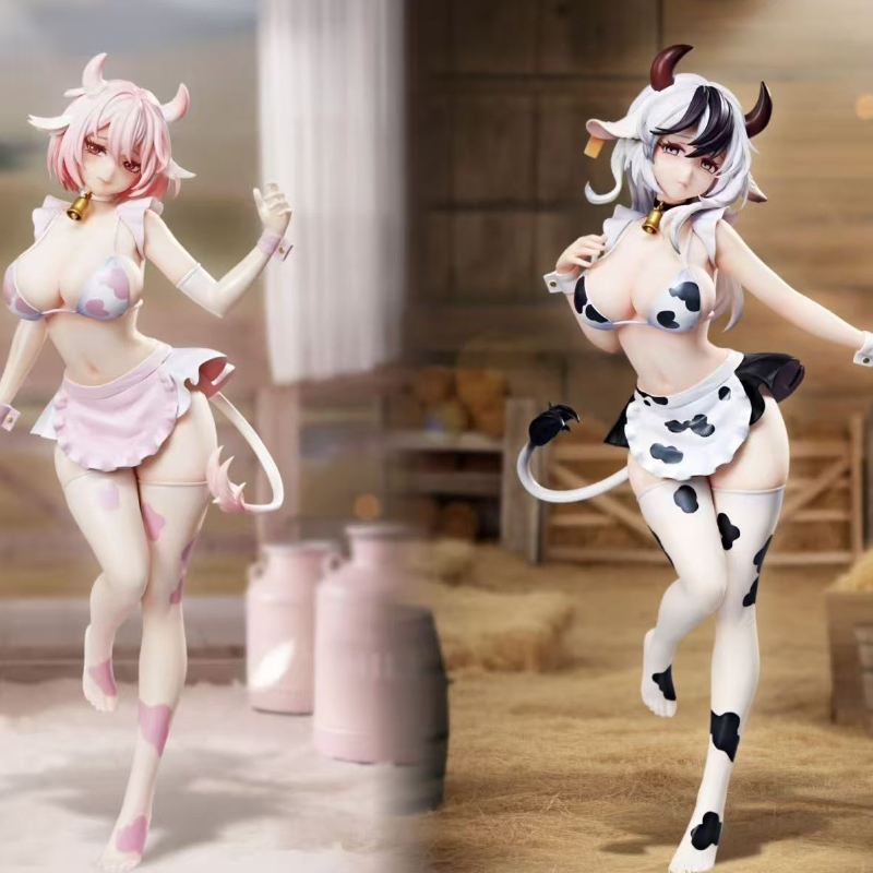 Desk Setup Editing - Figurine Sapi Ibu Seri Gadis Cantik,