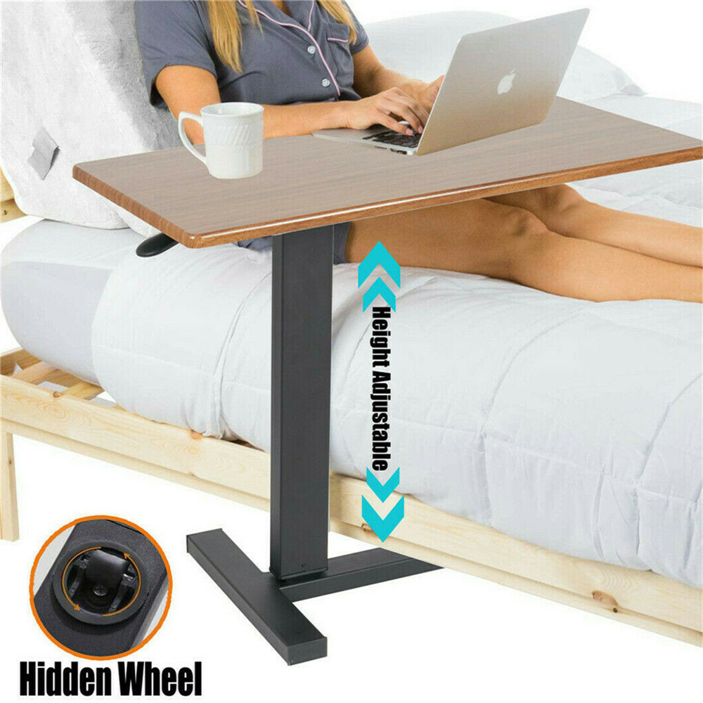 Desk Setup Notebook - Besar Bergulir Overbed Meja Laptop Tinggi
