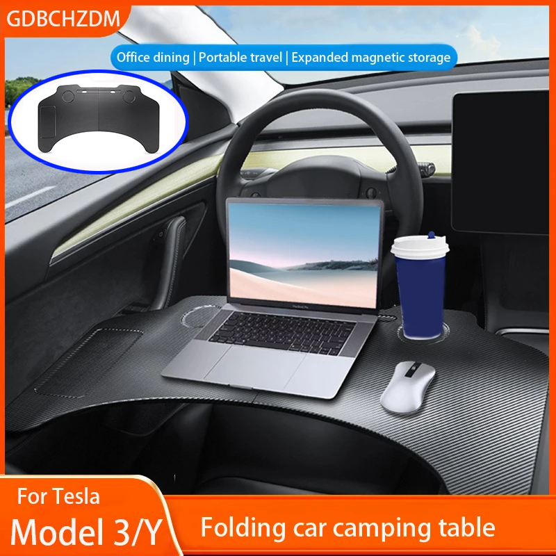Desk Setup Notebook - Untuk Tesla Model Y Juniper 2025