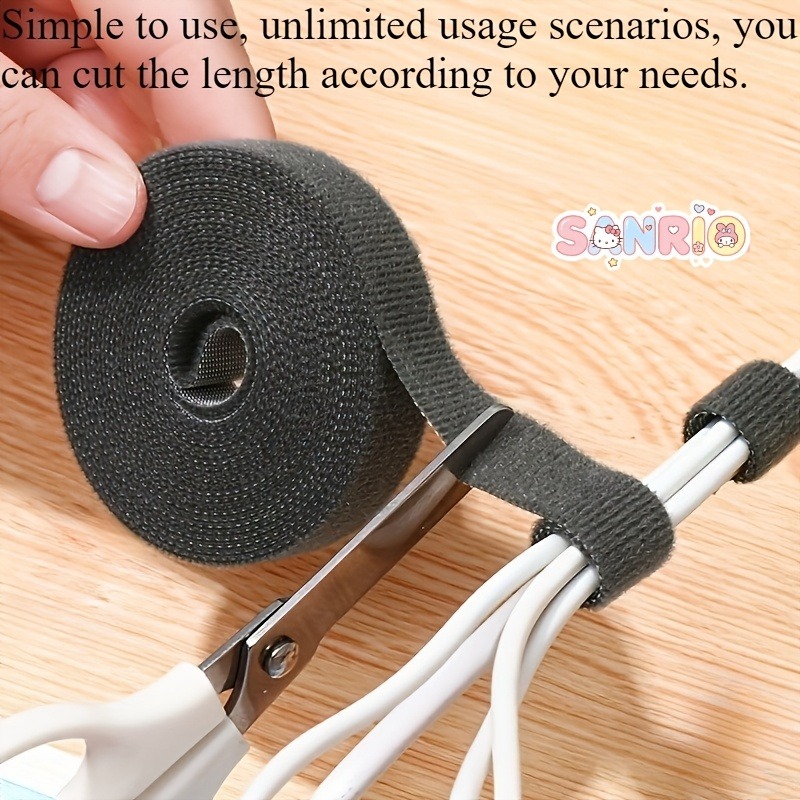 Cable Velcro Strap - 2 buah pengikat kabel Velcro berperekat,