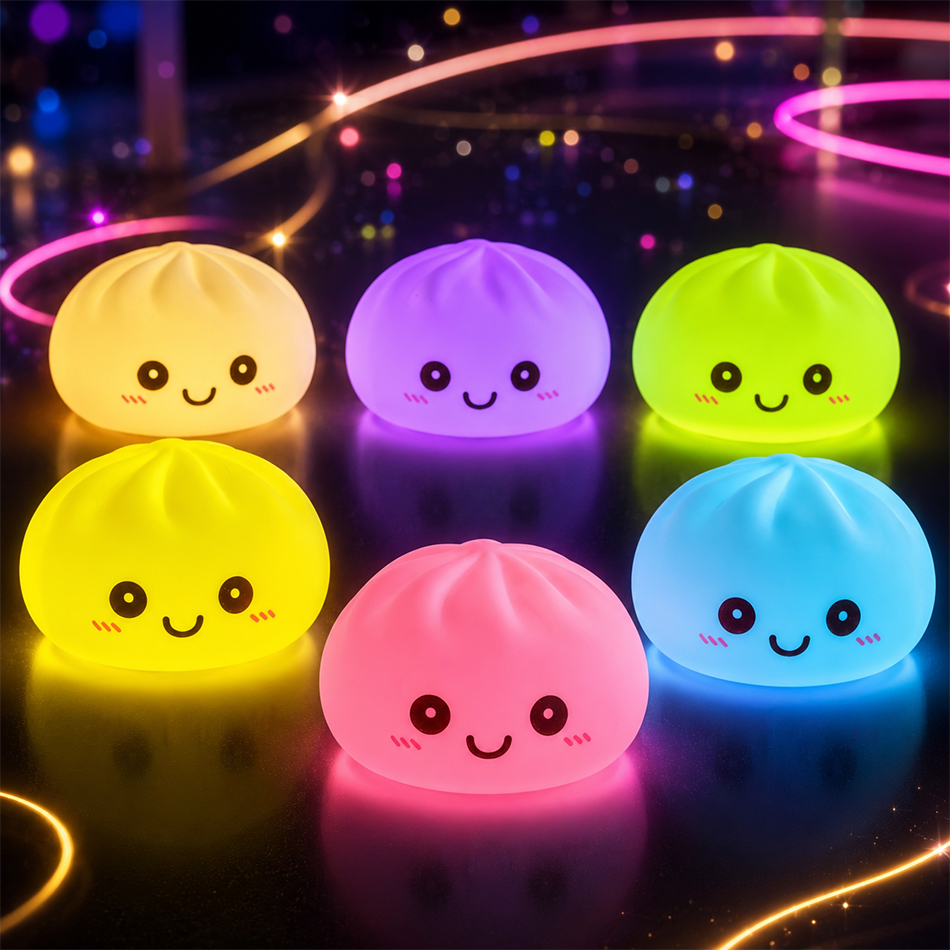 Desk Setup Kawaii - Lampu Malam Bentuk Pangsit Baru, Ornamen