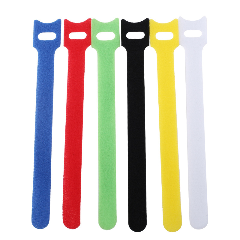 Cable Velcro Strap - 10 Buah Pengikat Kabel Velcro Bentuk