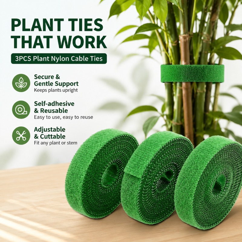 Cable Velcro Strap - Tali Pengikat Velcro Tanaman Hijau, Pita