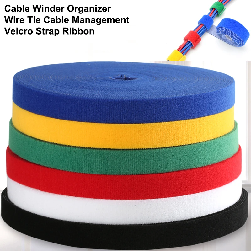 Cable Velcro Strap - 5M DIY Dapat Digunakan Kembali Nilon