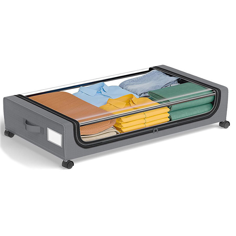 Drawer Organizer Bamboo - 2 Buah Laci Penyimpanan Bawah Tempat