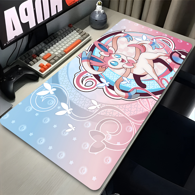 Desk Setup Cute - Alas Mouse Lucu Merah Muda Besar