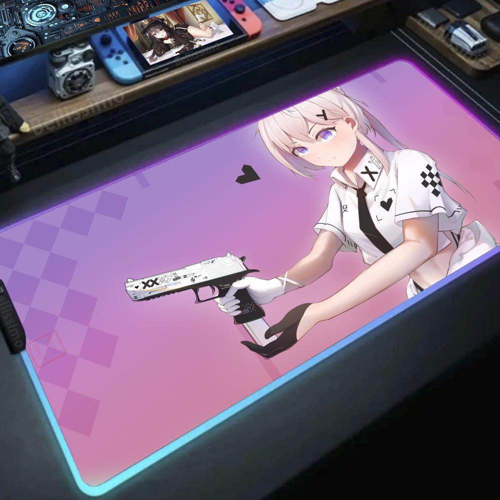 Desk Setup Diy - Gadis dengan pistol Anime DIY game