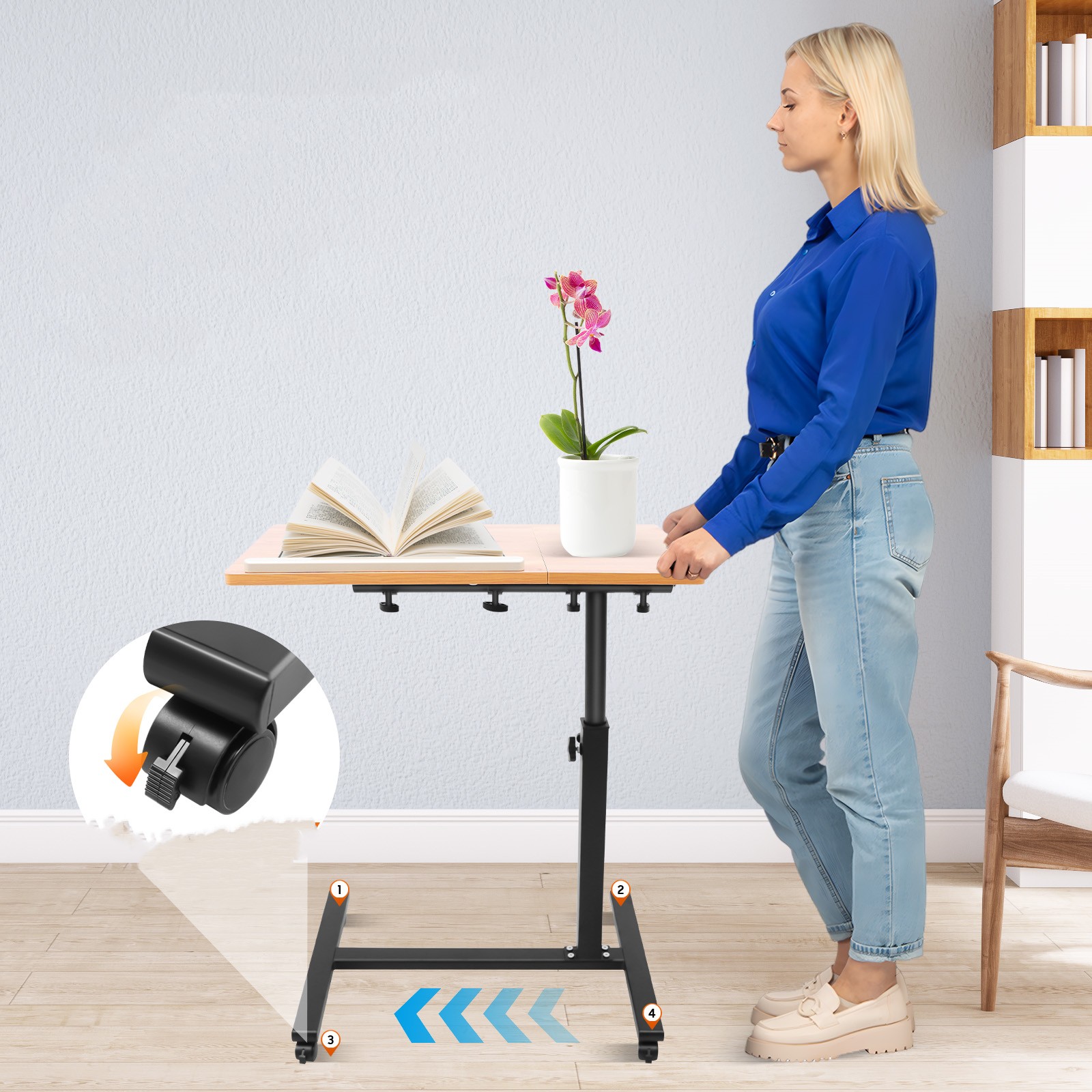 Meja Laptop Portabel Dapat Dis - Desk Setup Notebook ulasan dan harga