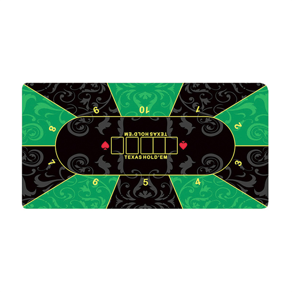 Alas Meja Kasino Texas Hold'em - Rubber Mat Desk ulasan dan harga