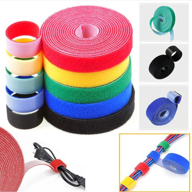 1/2/3 Buah Pengatur Kabel 5M D - Cable Velcro Strap ulasan dan harga