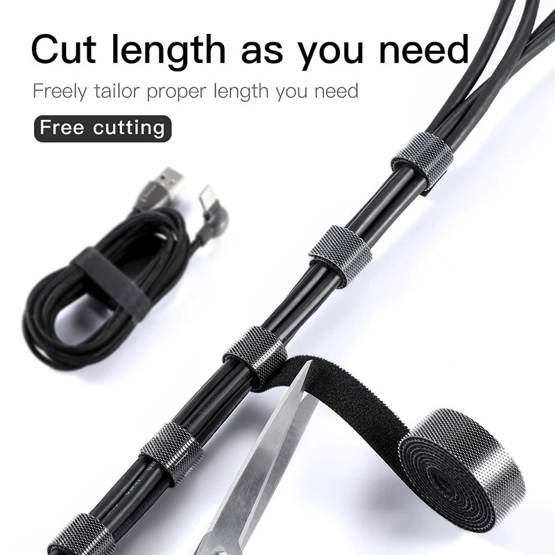 1/2/3 Buah Pengatur Kabel 5M D - Cable Velcro Strap ulasan dan harga