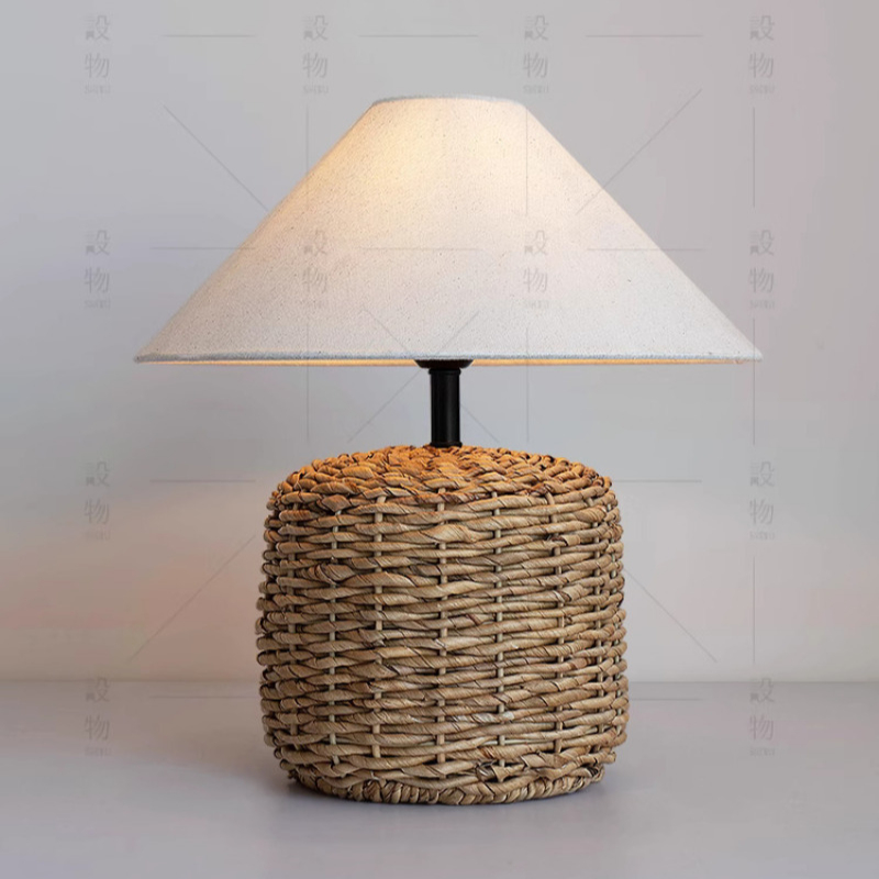 Lampu Meja E27 Tenun Buatan Ta - Desk Setup Vintage ulasan dan harga