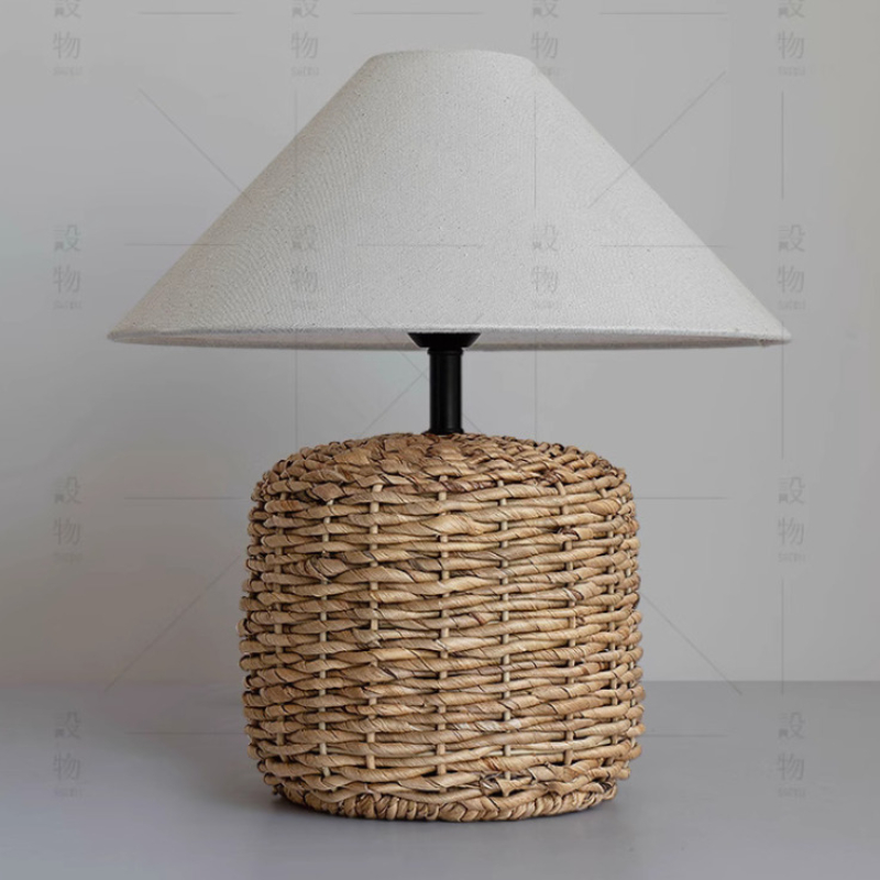 Lampu Meja E27 Tenun Buatan Ta - Desk Setup Vintage ulasan dan harga