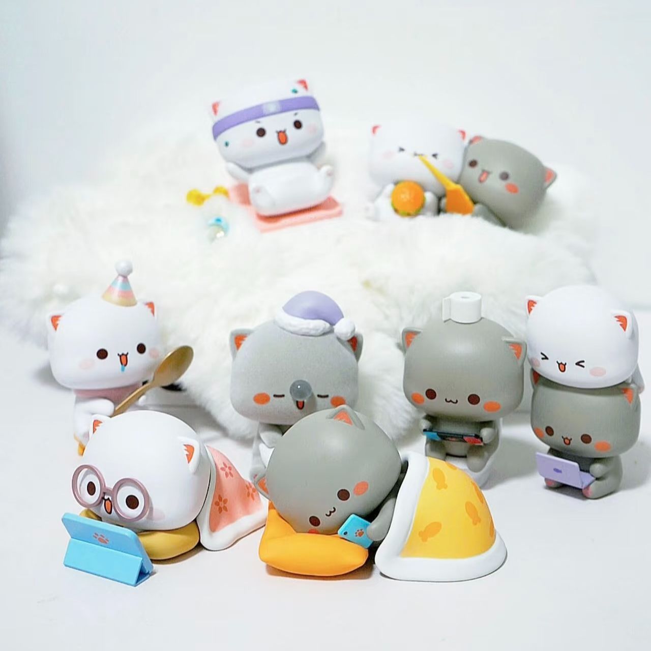 Kawaii Mitao Cat 4 Generasi Ke - Desk Setup Kawaii ulasan dan harga