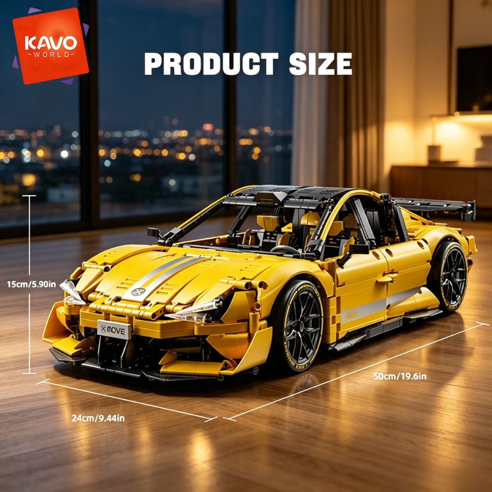 KAVOWORLD 2143pcs Mobil Balap  - Desk Setup Diy ulasan dan harga