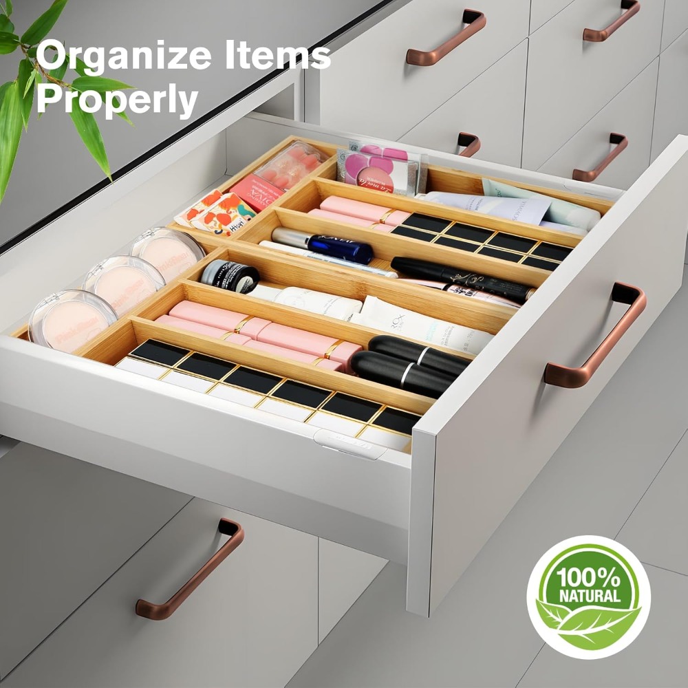Rak Penyimpanan Serbaguna dari - Drawer Organizer Bamboo ulasan dan harga
