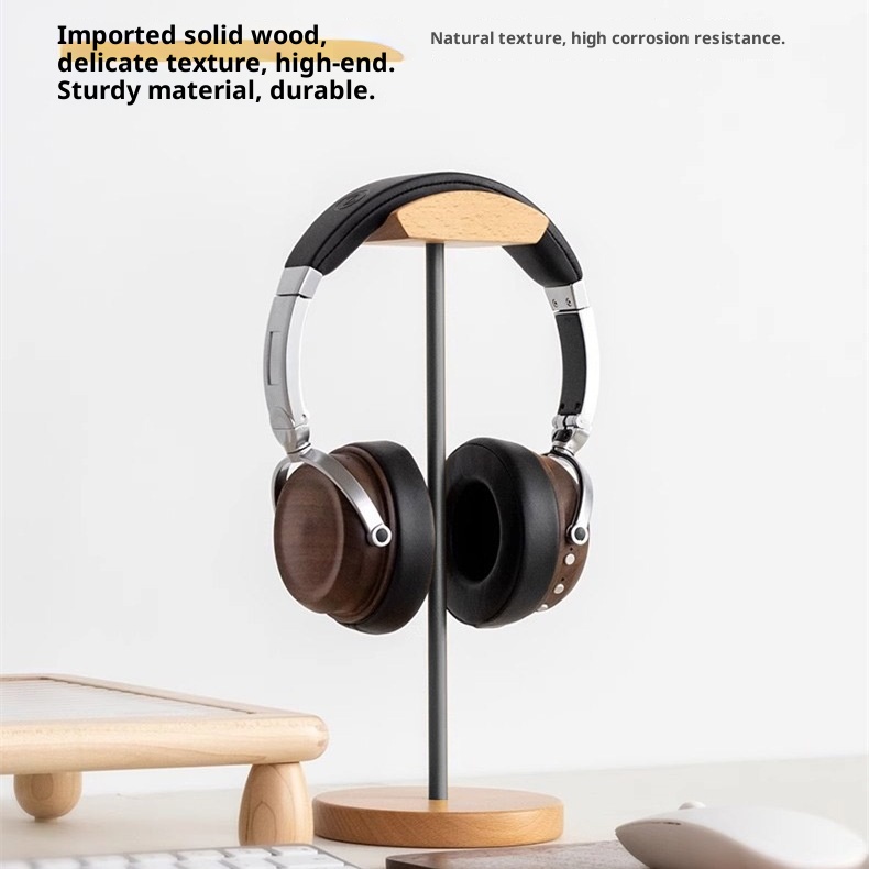 Penyangga Headphone Kayu Walnu - Desk Setup Desk ulasan dan harga
