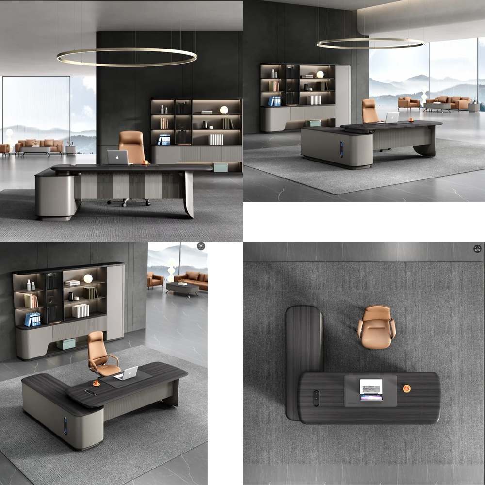 Meja Kerja Eksekutif Modern Me - Desk Setup For Work ulasan dan harga