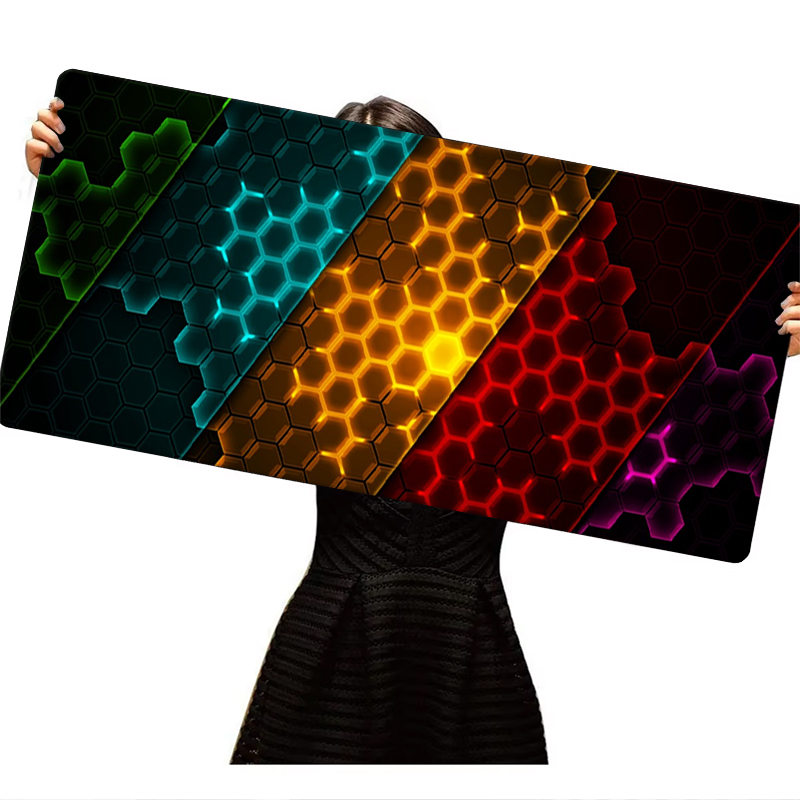 Alas Mouse Seri Honeycomb Ukur - Rubber Mat Desk ulasan dan harga