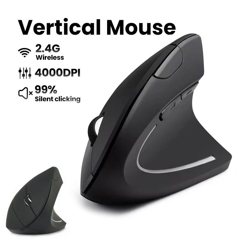 Mouse Nirkabel Ergonomis 1600  - Desk Setup For Work ulasan dan harga