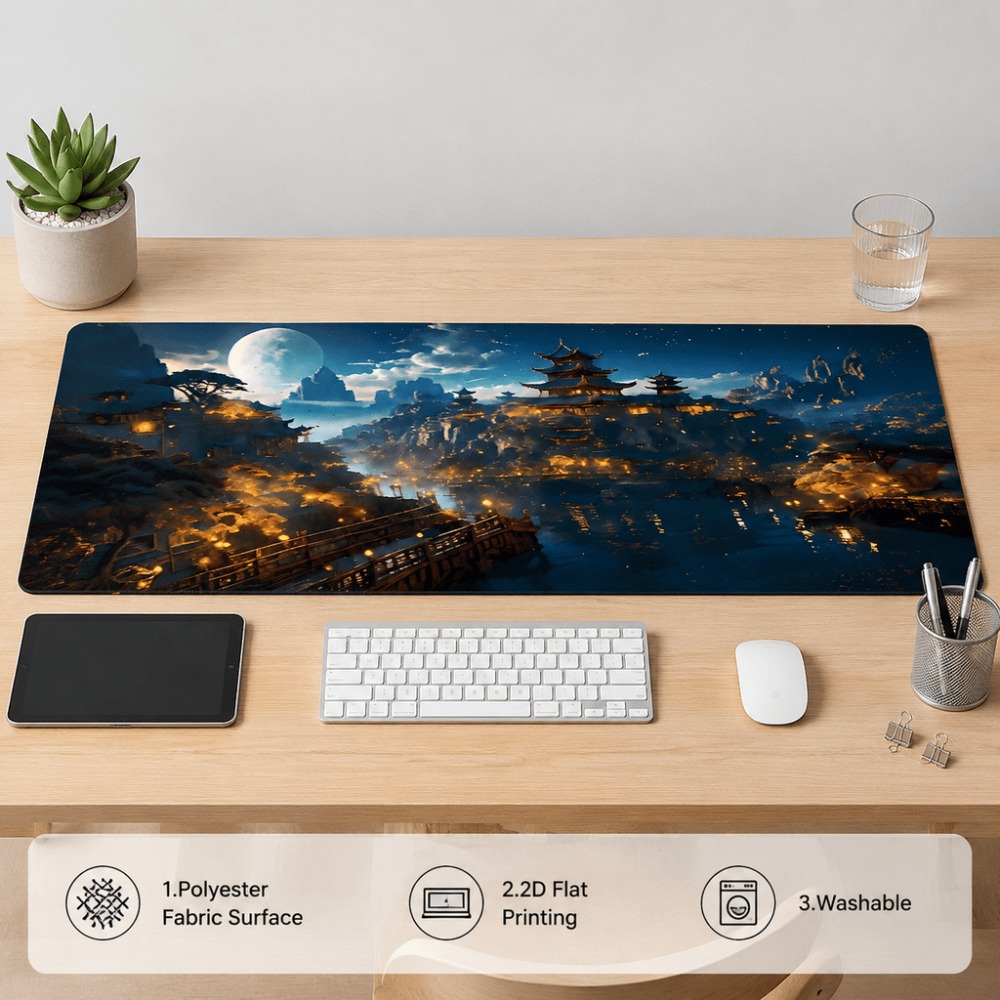 Alas meja memanjang dengan mot - Desk Setup For Work ulasan dan harga