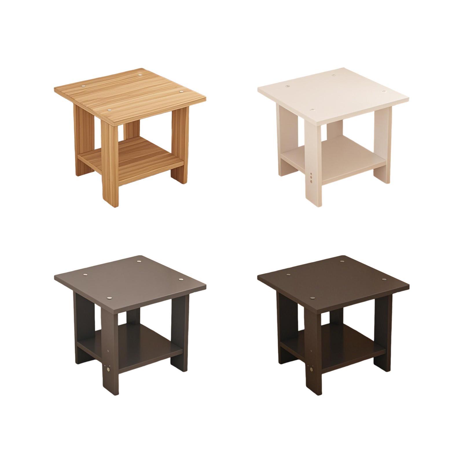 Meja Samping Kayu Dua Lapis Mu - Desk Setup Notebook ulasan dan harga