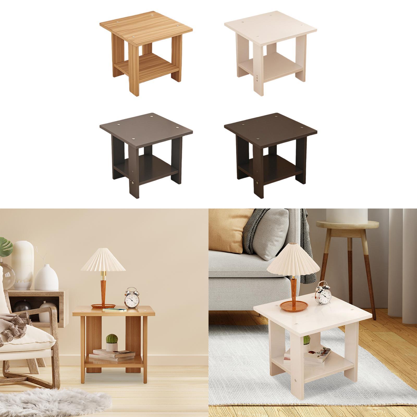 Meja Samping Kayu Dua Lapis Mu - Desk Setup Notebook ulasan dan harga