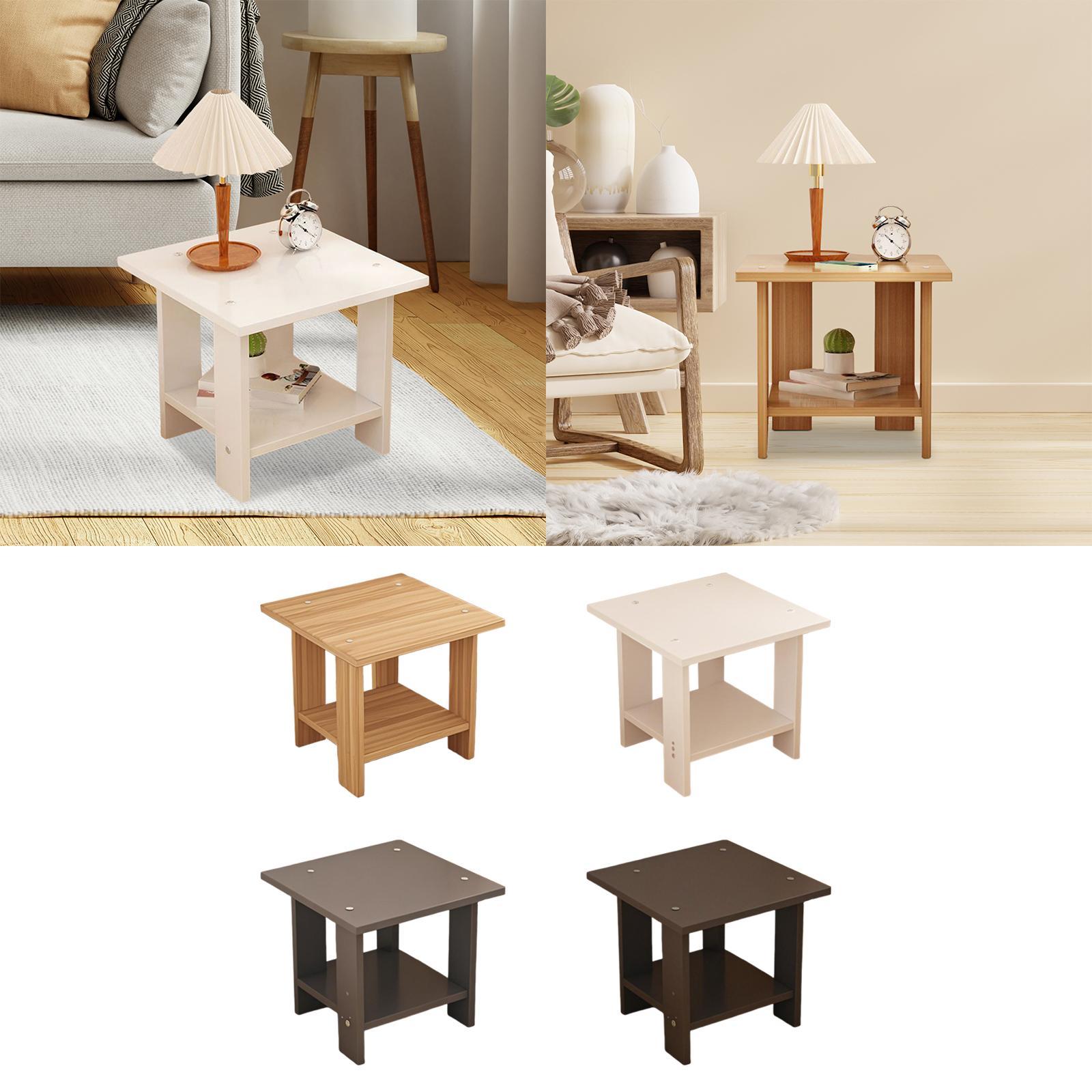 Meja Samping Kayu Dua Lapis Mu - Desk Setup Notebook ulasan dan harga