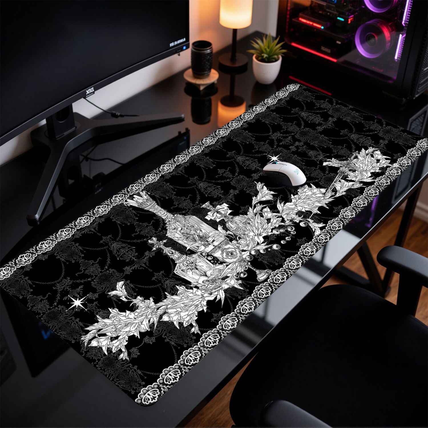 Divine Realm Gothic Building M - Rubber Mat Desk ulasan dan harga