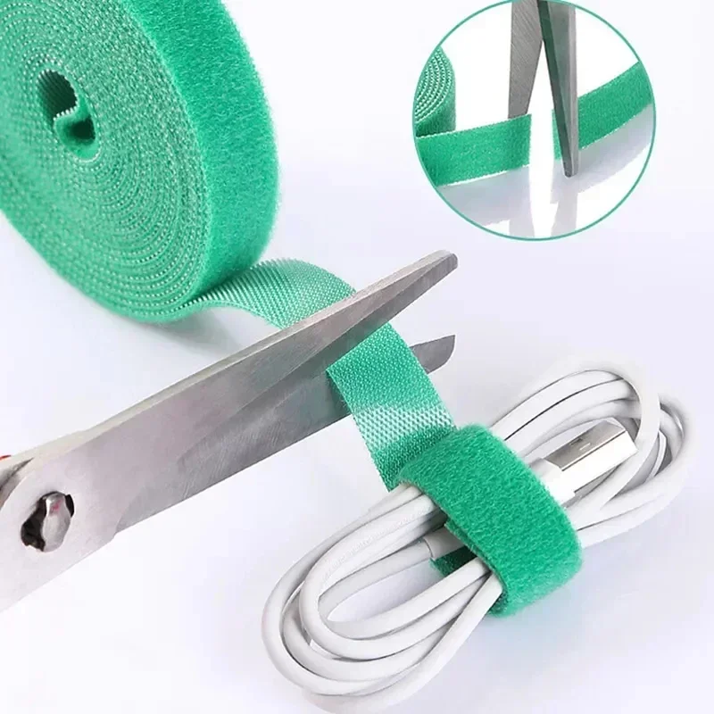 5M/Roll 12mm Lebar Pengikat Ka - Cable Velcro Strap ulasan dan harga