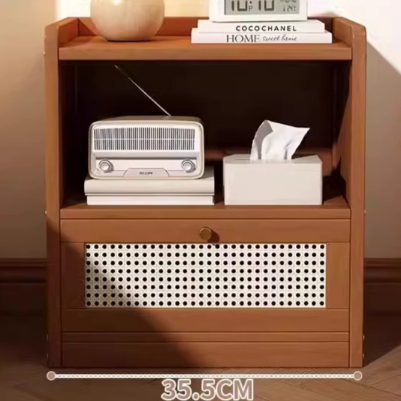 Kabinet Samping Tempat Tidur L - Drawer Organizer Bamboo ulasan dan harga