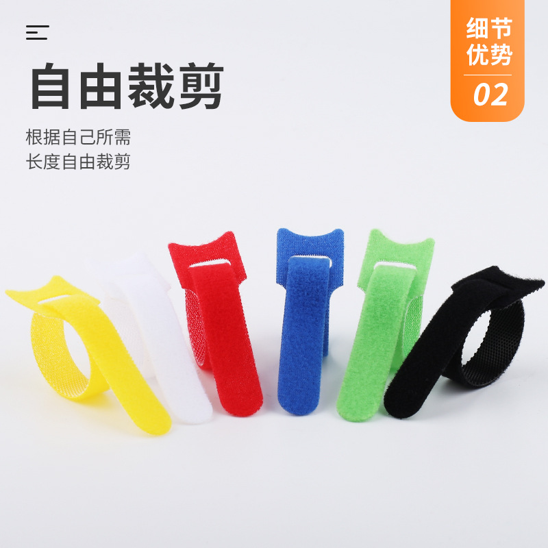 10 Buah Pengikat Kabel Velcro  - Cable Velcro Strap ulasan dan harga