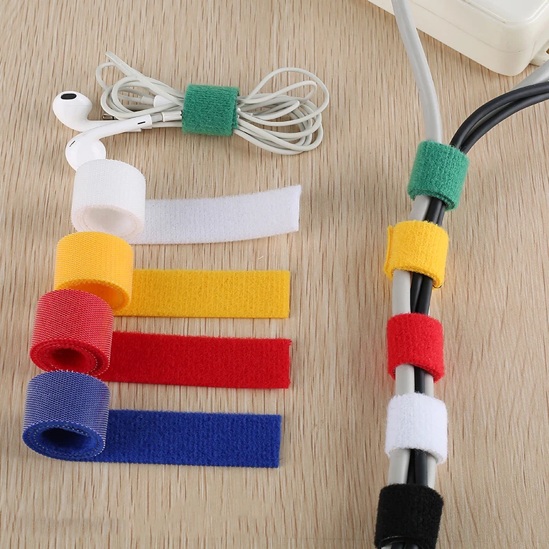 5M DIY Dapat Digunakan Kembali - Cable Velcro Strap ulasan dan harga