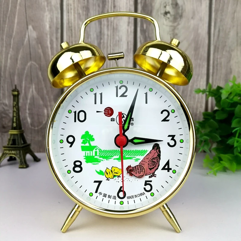 Jam Alarm Mekanis Logam Jam Me - Desk Setup Vintage ulasan dan harga