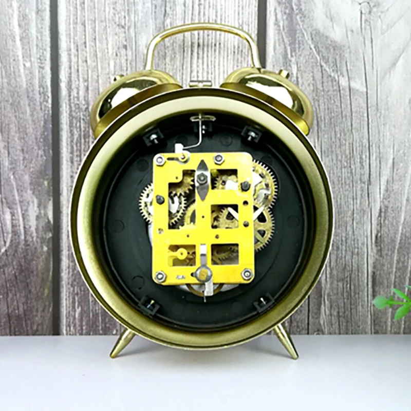 Jam Alarm Mekanis Logam Jam Me - Desk Setup Vintage ulasan dan harga