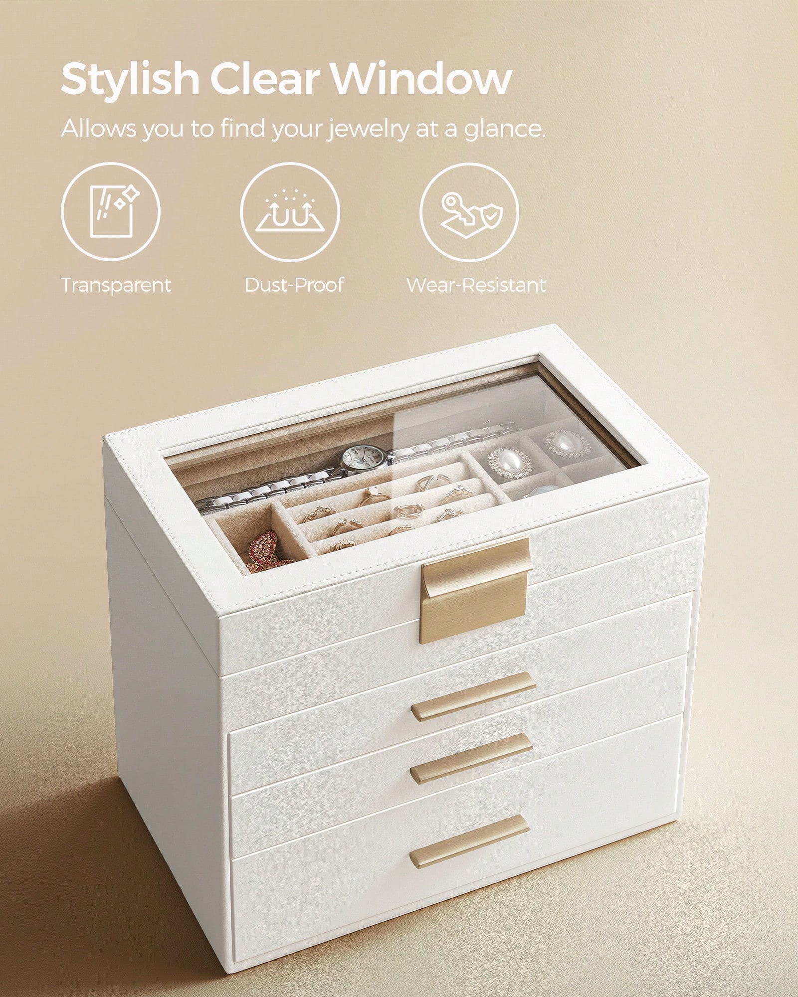Organizer Perhiasan 4 Lapis de - Drawer Organizer Bamboo ulasan dan harga