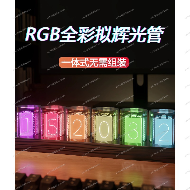 Jam LED Glow Tube Kreatif DIY  - Desk Setup Diy ulasan dan harga