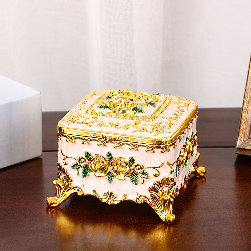 Kotak rias Enamel rumah bergay - Desk Setup Vintage ulasan dan harga