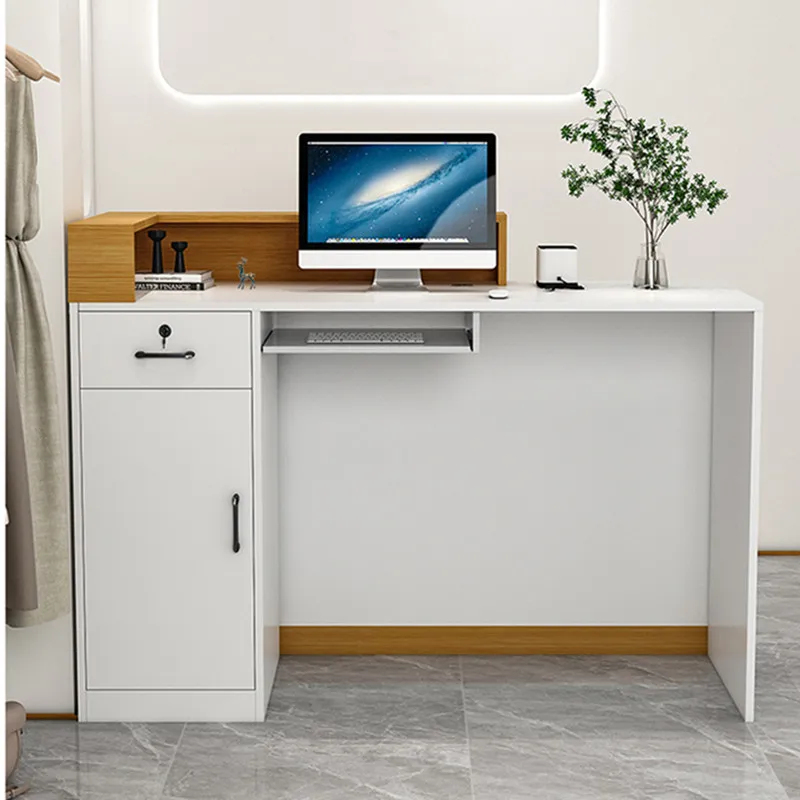 Meja Resepsionis Hotel Kayu Mo - Desk Setup Desk ulasan dan harga