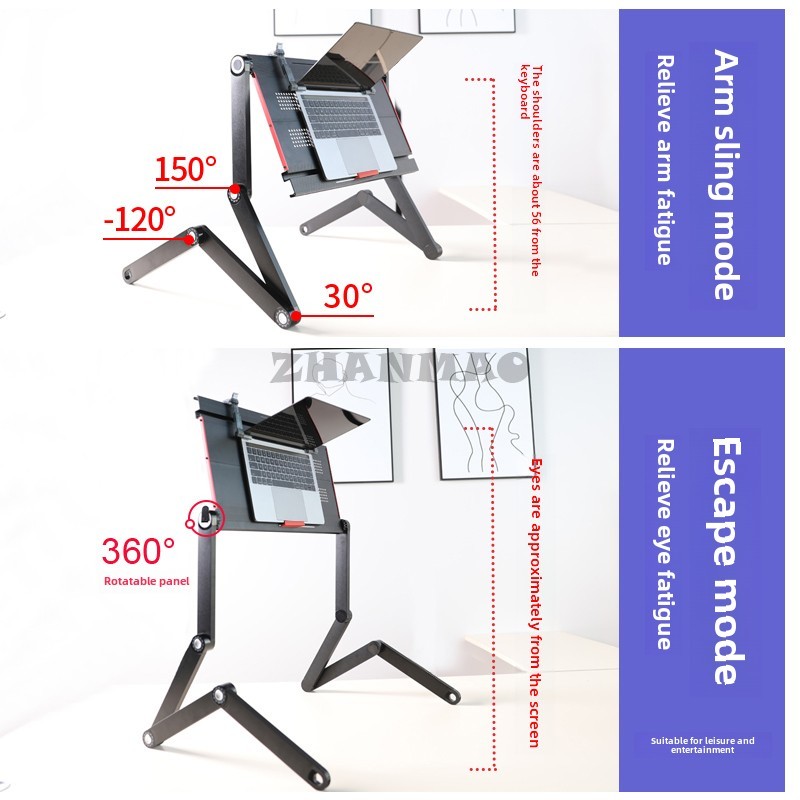 Berbaring Datar Di Tempat Tidu - Desk Setup Notebook ulasan dan harga