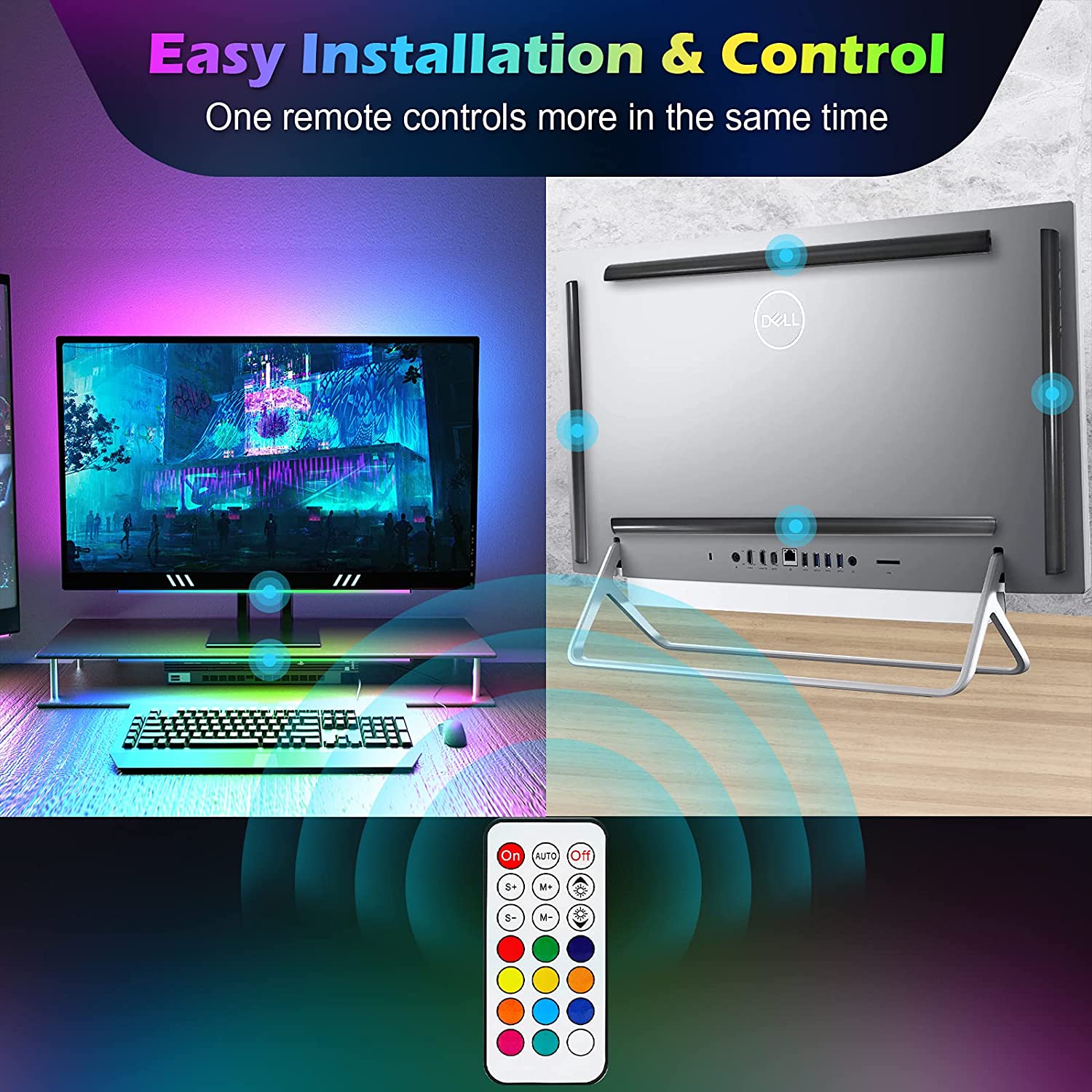 Lampu LED dekorasi ruang Game, - Desk Setup Diy ulasan dan harga