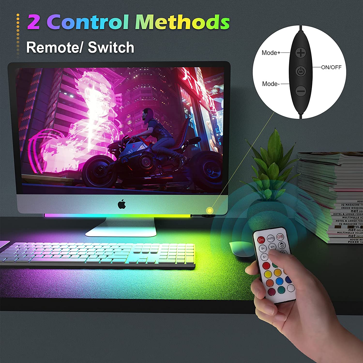 Lampu LED dekorasi ruang Game, - Desk Setup Diy ulasan dan harga