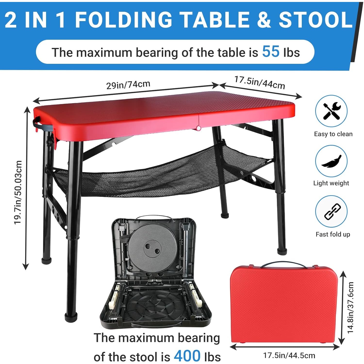 Set Meja & Bangku Lipat Dapat  - Desk Setup Notebook ulasan dan harga