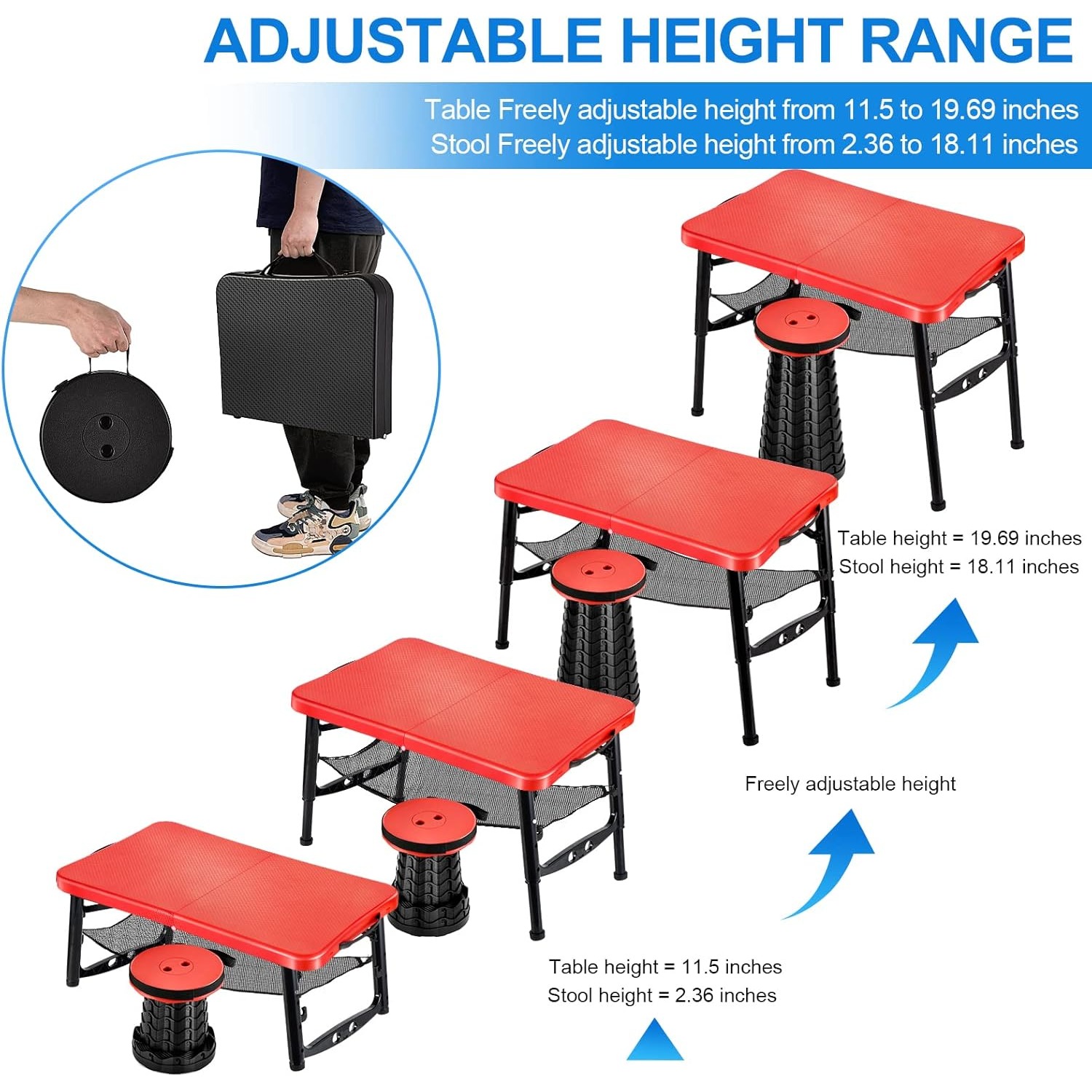 Set Meja & Bangku Lipat Dapat  - Desk Setup Notebook ulasan dan harga
